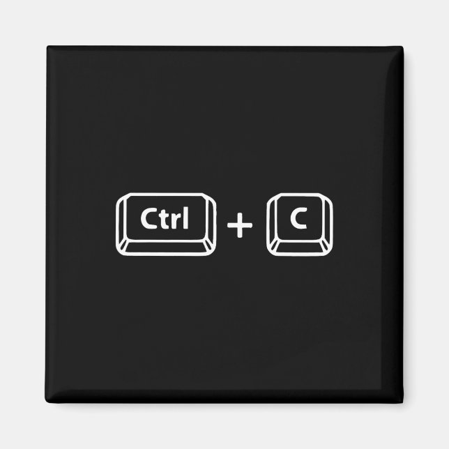 Aimant Copier Coller Ctrl C Ctrl V Papa Son Heureux Père& (Devant)