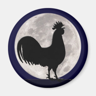 Aimant Coq au clair de lune