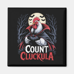 Aimant Coq compte Cluckula drôle Halloween vampire loin
