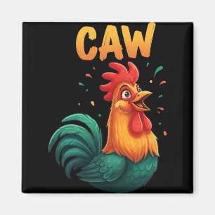 Aimant Coq de ferme animal de la ferme drôle amateur de p