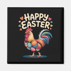 Aimant Coq de Pâques Joyeux Ferme de poulets Elevage de v