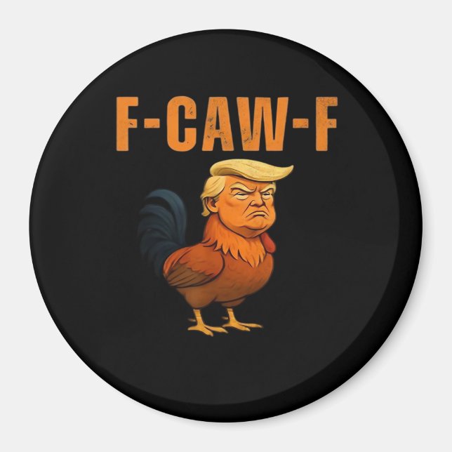 Aimant Coq F-Caw-F Anti Classique (Devant)