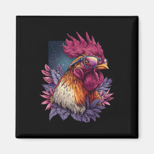 Aimant Coq Poule Avec Motif Sungles Poule Cool Ro