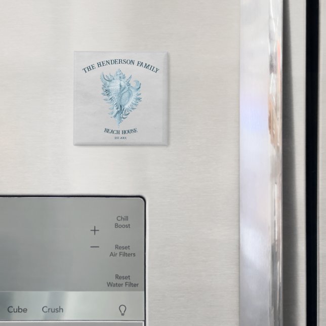 Aimant Coque conique bleu (In situ (réfrigérateur))