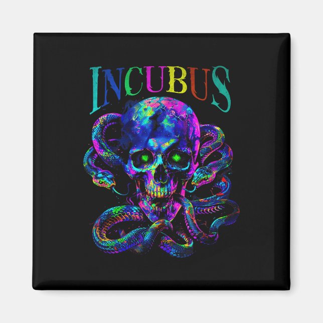 Aimant Coque Et Serpents Halloween Style Gothique (Devant)