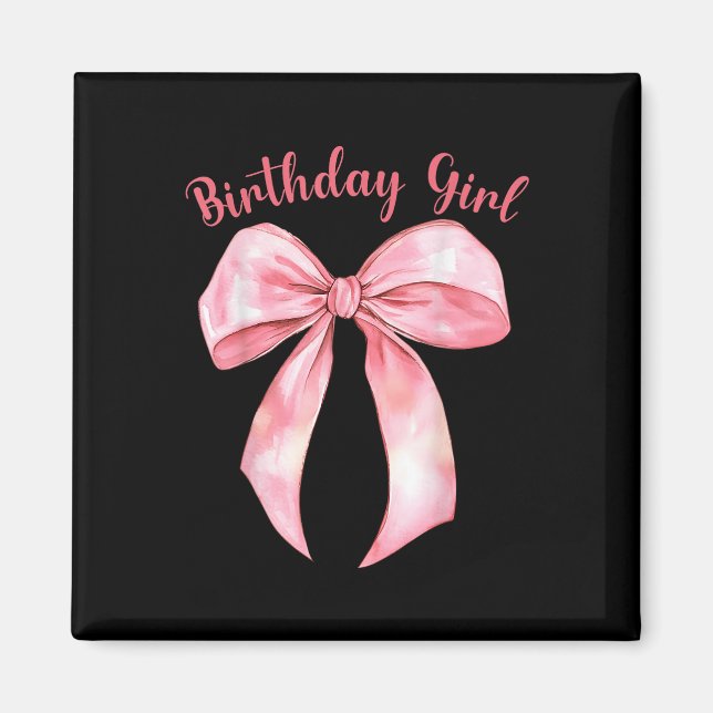 Aimant Coquette Bow Anniversaire Filles Esthétiques Fille (Devant)