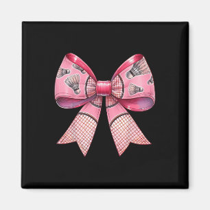 Aimant Coquette Bow Ribbon Volant de badminton Raquette r