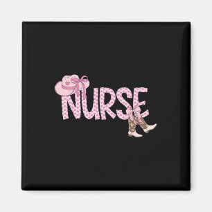 Aimant Coquette rose Western Cowgirl Nurse Nurse