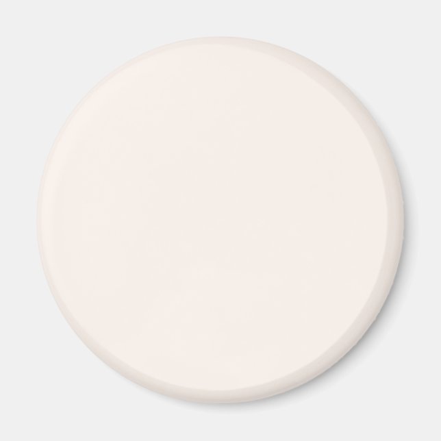 Aimant Coquillage blanc FFF5EE - Option pour ajouter un n (Devant)
