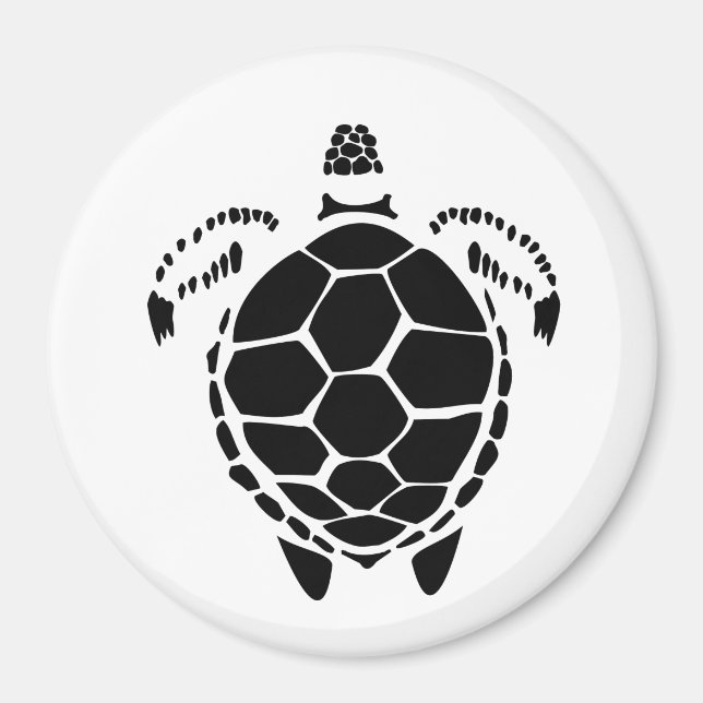 Aimant Coquille de tortue de la mer Noire (Devant)