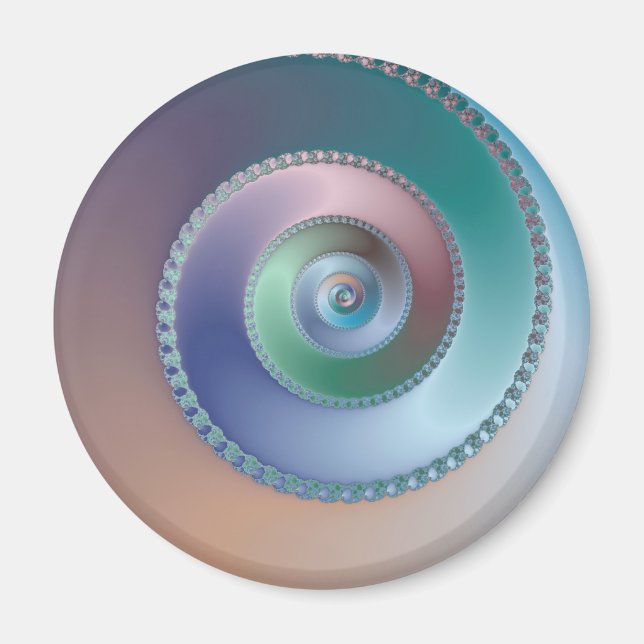 Aimant Coquille maritime - Fractale (Devant)
