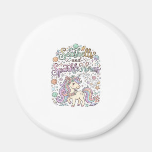 Aimant Coquilles de licorne et cornes scintillantes Vecte