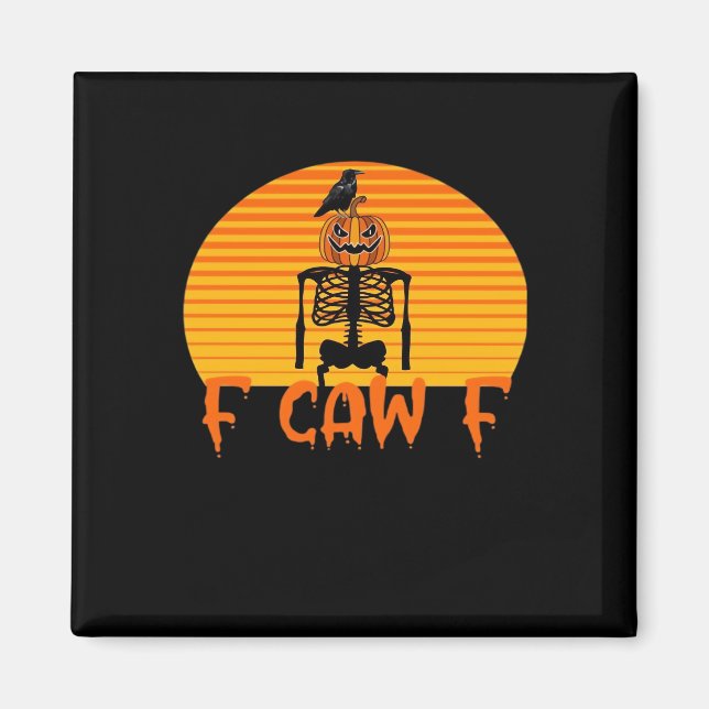 Aimant Corbeau esthétique classique F-Caw-F Casual (Devant)