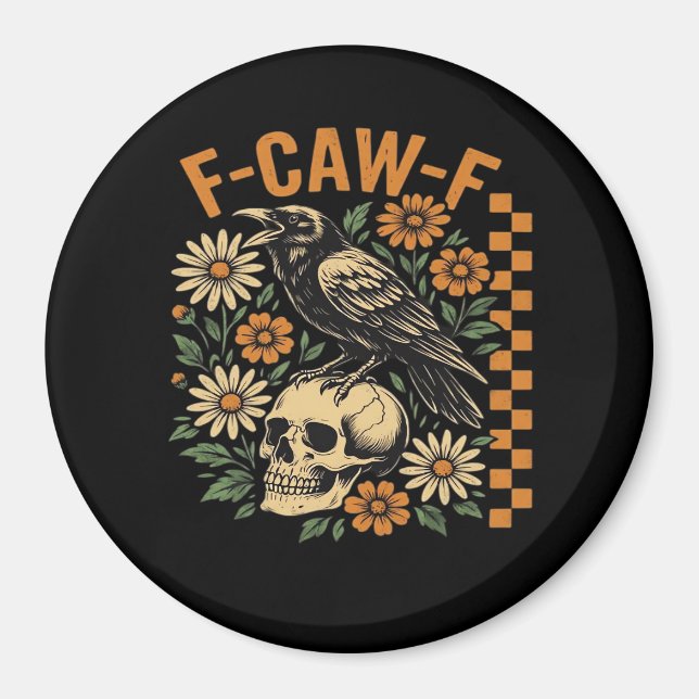 Aimant Corbeau F-Caw-F Cool Unique (Devant)