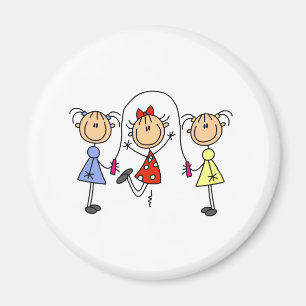 Aimant Corde à sauter de filles de bâton