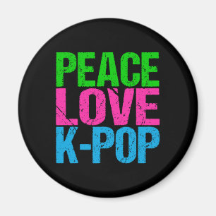 Aimant Corée Pop Music Peace Love K-Pop