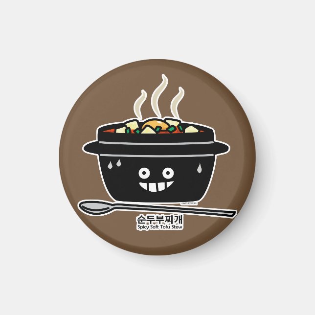 Aimant Coréen Spicy Tofu Stew soupe Sundubu jjiges (Devant)