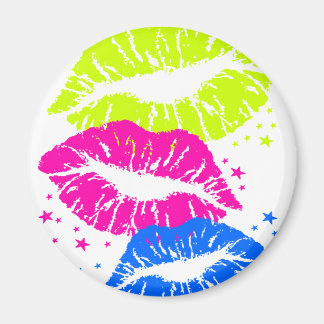 Aimant Corey Tiger 80s Vintage Lips & Stars Kisses