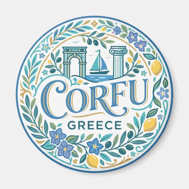 Aimant Corfou Grèce (Devant)