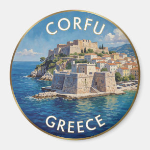 Aimant Corfou Grèce Vieille Forteresse Mer Ionienne Voyag