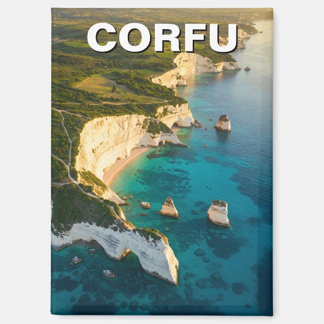 Aimant Corfou Grèce Voyage (Recto)