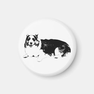 Aimant Corgi Calme Reste Proche