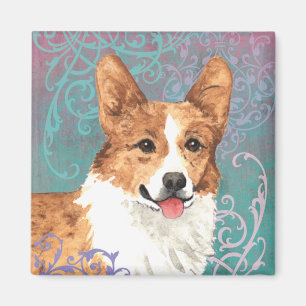 Aimant Corgi élégant de Gallois de Pembroke