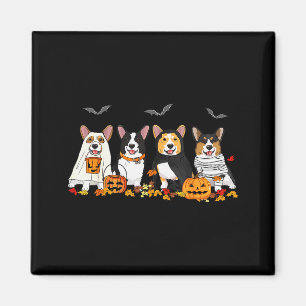 Aimant Corgi fantôme Halloween Soky Amoureux de Corgi Mam
