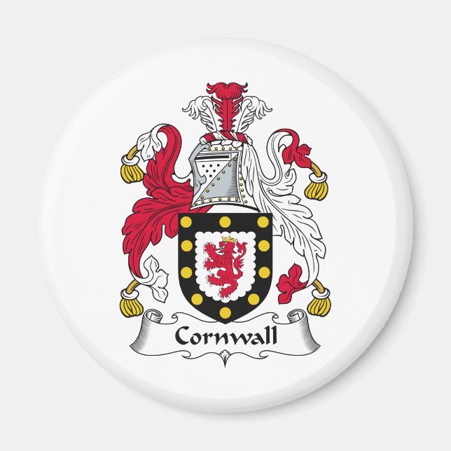 Aimant Cornwall Family Crest (Devant)