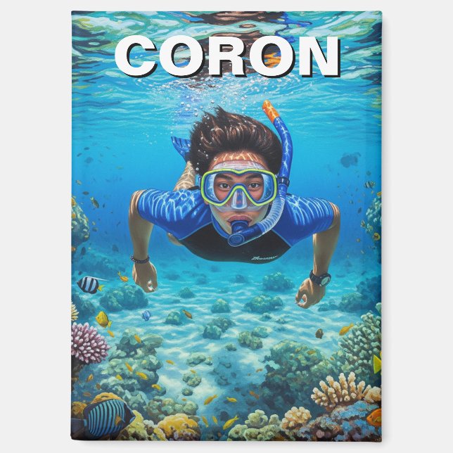 Aimant Coron Philippines Scuba Diver (Recto)