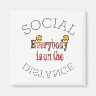 Aimant Corona Virus Distance sociale Nous allons survivre