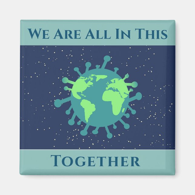Aimant Coronavirus Couvre 19 Tout Dans Ce Ensemble (Devant)