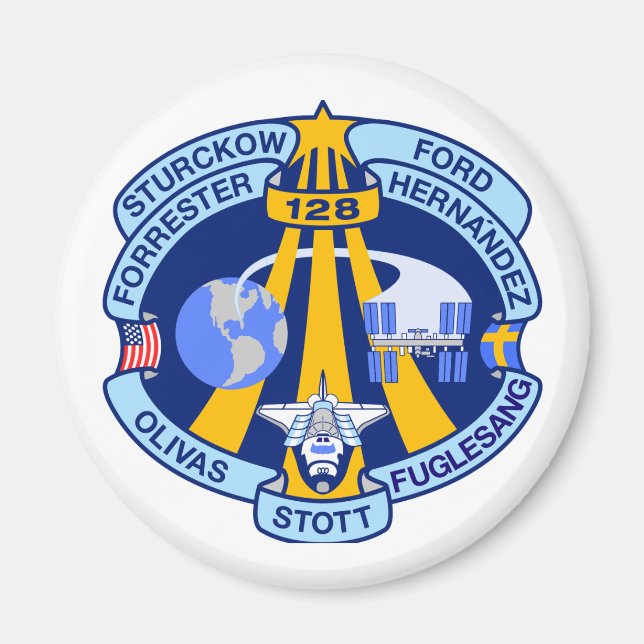 Aimant Correctif de mission STS-128 (Devant)
