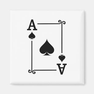 Aimant Correspondance Ace Spades Convient À Jouer Cartes