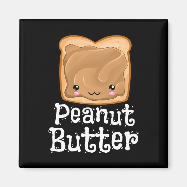 Aimant Correspondance de l'Halloween Kawaii Peanut Butter (Devant)