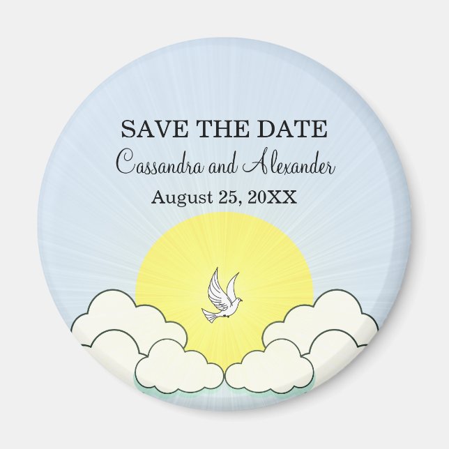 Aimant Correspondance faite dans le Ciel Enregistrer l'ai (Devant)