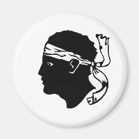 Corse île france Corse région drapeau de la tête d