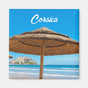 Aimant Corsica Calvi Citadelle et Plage Souvenir