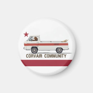 Aimant Corvair Community California Rampy Flag