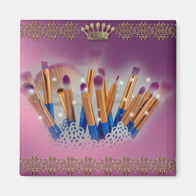 Aimant Cosmétique Brosse à maquillage (Devant)
