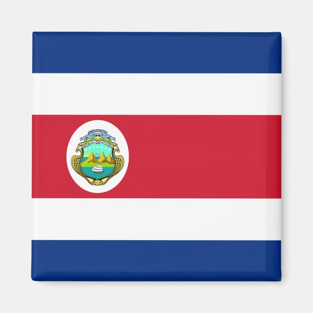 Aimant Costa Rica - Le drapeau national du Costa Rica (Devant)