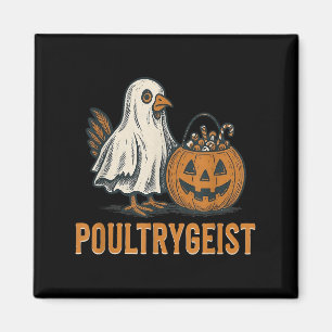 Aimant Costume Citrouille Poultrygeist Chicken Ghost Hall