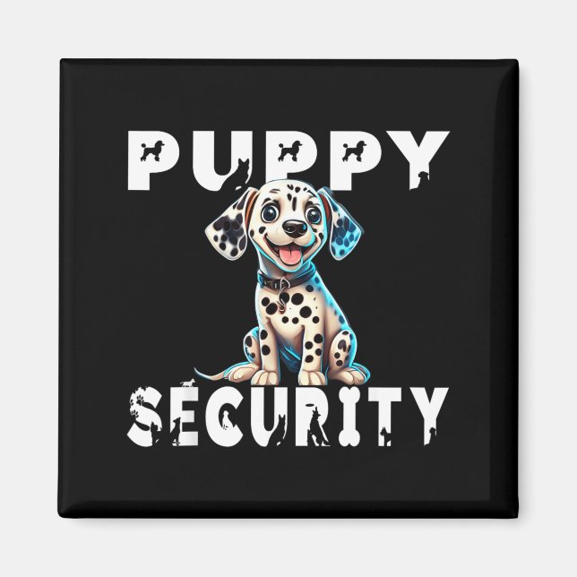 Aimant Costume de chien de sécurité pour chiots Dalmatien (Devant)