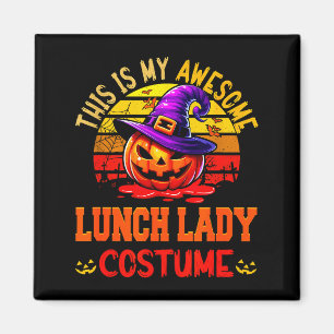 Aimant Costume de dame de cantine génial vintage sorcière