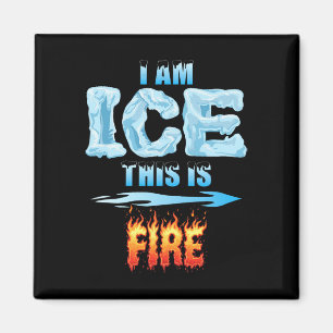 Aimant Costume De Glace Et De Feu Drôle Halloween Famille