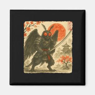 Aimant Costume de guerrier japonais samouraï Mothman Sumi
