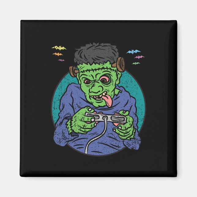 Aimant Costume de Halloween Monstre Manette de jeu vidéo (Devant)