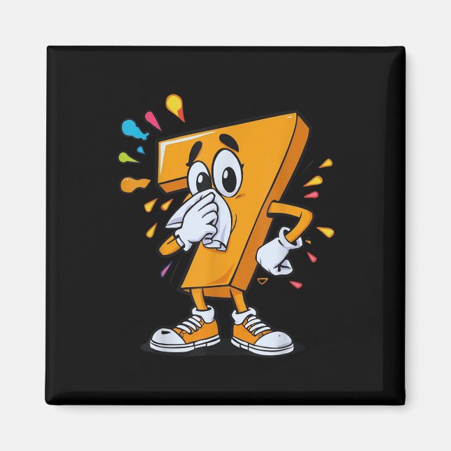 Aimant Costume de Halloween Sick Seven 67 Mème Pour Les F (Devant)