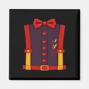 Aimant Costume de la Saint-Valentin noeud papillon et bre