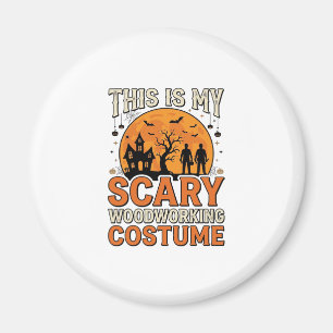 Aimant Costume de menuiserie effrayant Halloween Design V